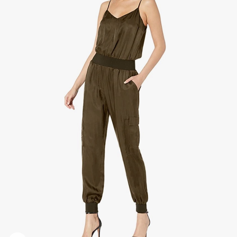 Cinq A Sept Amia Twill V-Neck Jumpsuit